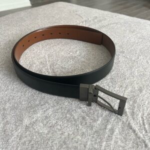 Men’s Black & Brown Reversible Leather Belt | Size XL 42-44